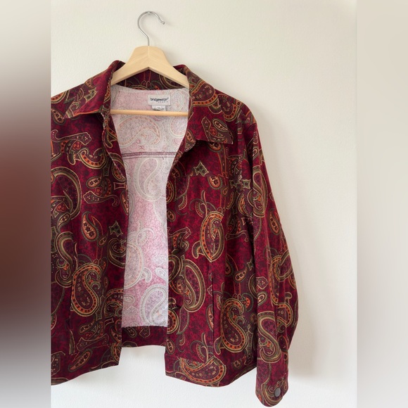 💝SOLD💝Bridgewater Studio Paisley Micro Suede Jacket - Picture 3 of 10